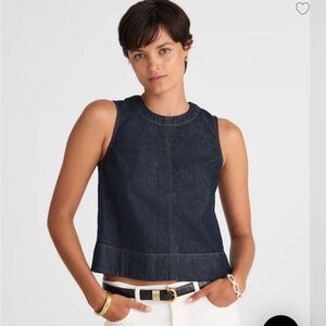 Madewell NWT denim boxy top
